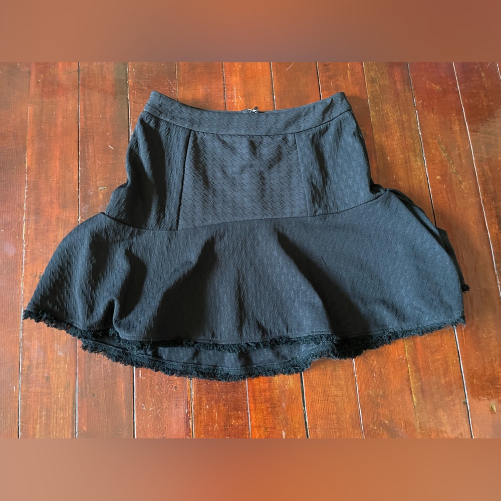 Dance & Marvel Textured Black Skirt